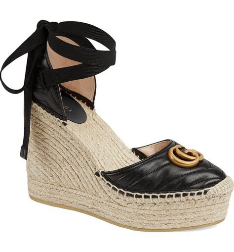 gucci espadrilles heels|gucci espadrilles denim.